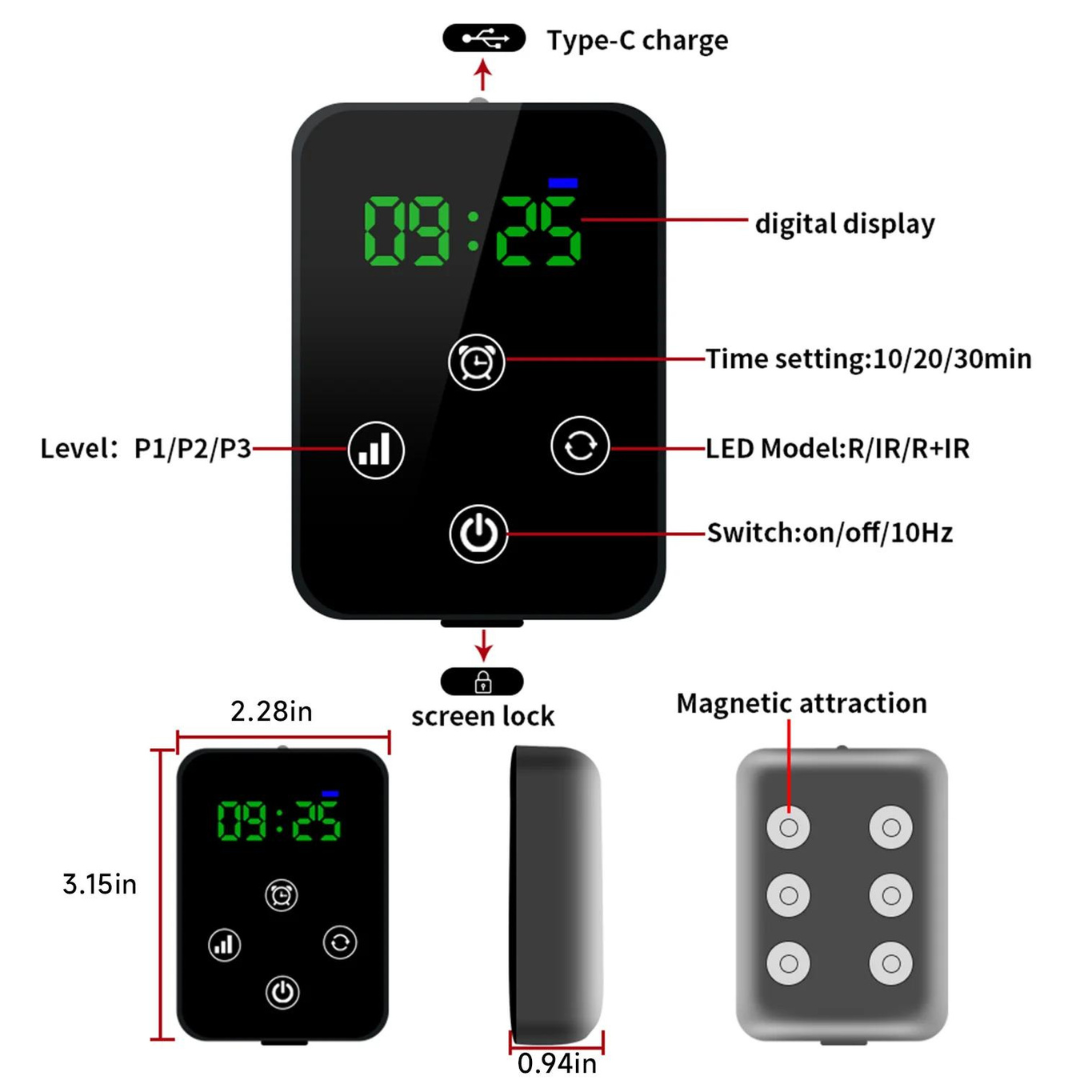 LuminousHeal Rechargeable LED Belt