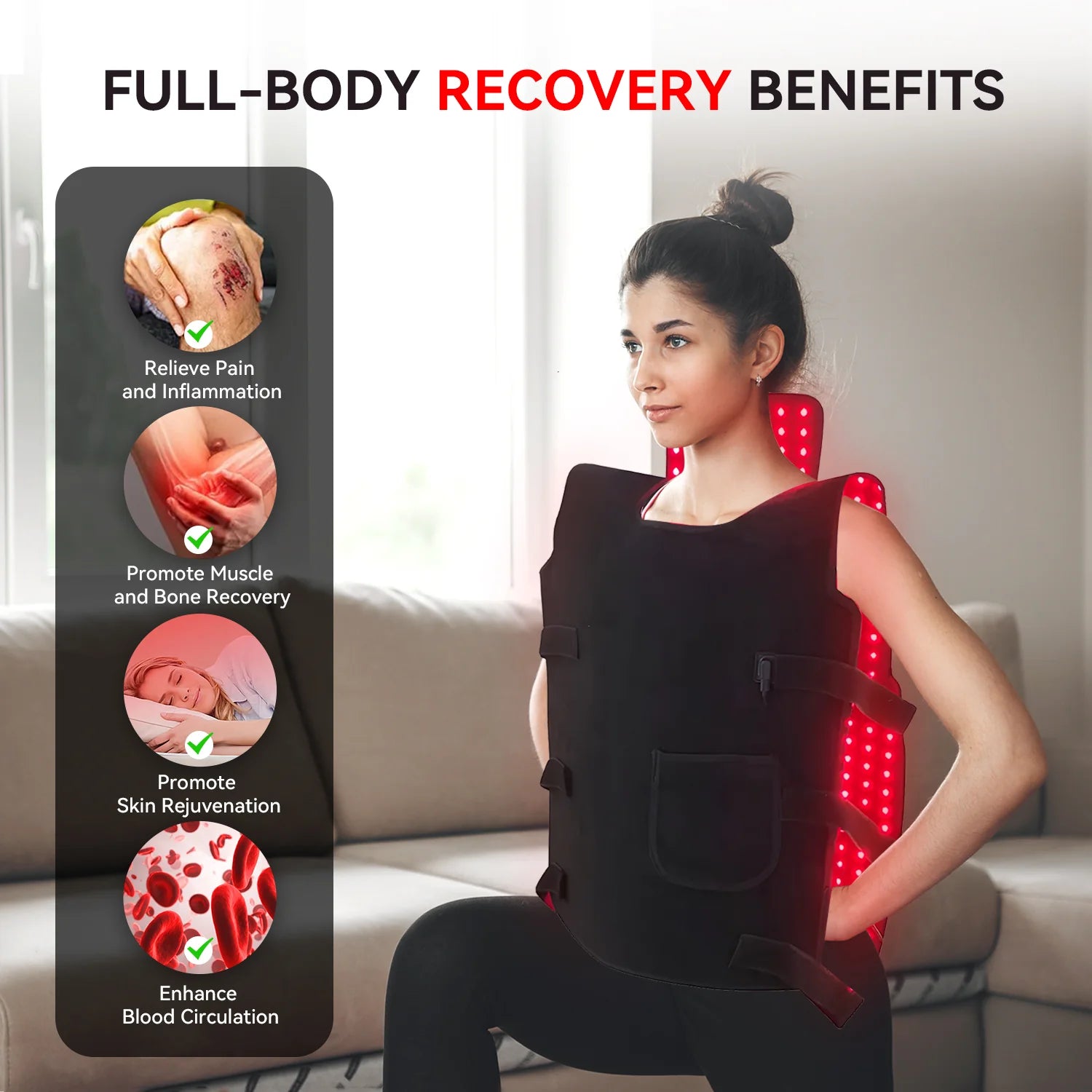 LuminousHeal Red Light Therapy Jacket