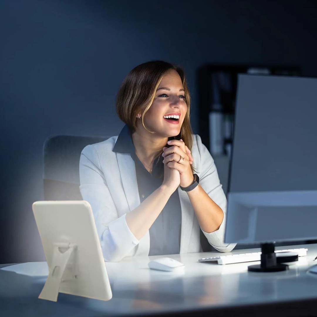 LuminousHeal Happy Light Therapy Lamp for SAD
