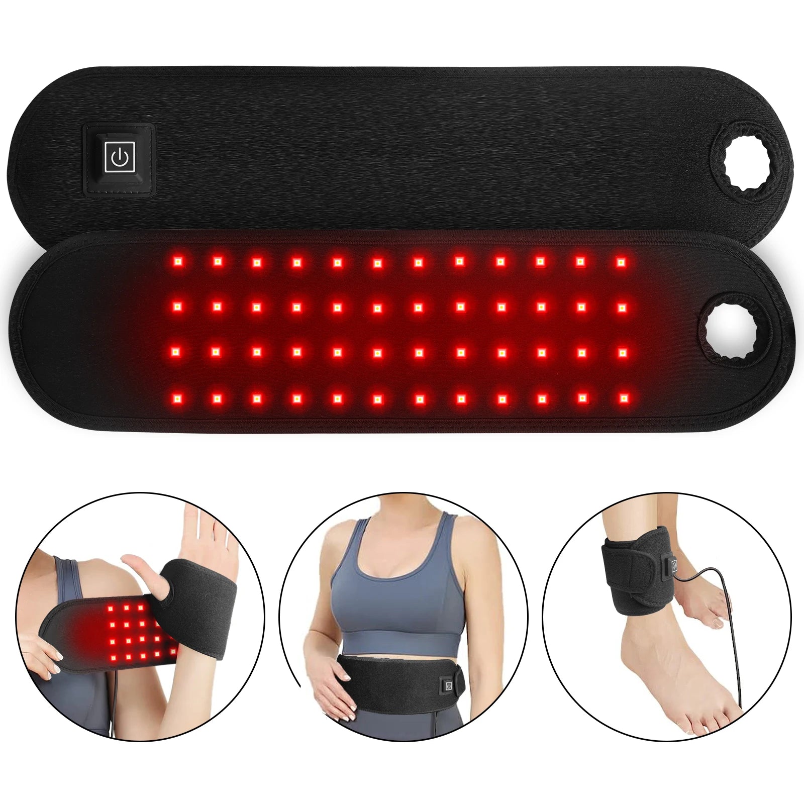LuminousHeal LED Red Infrared Light Therapy Wrist (New List)