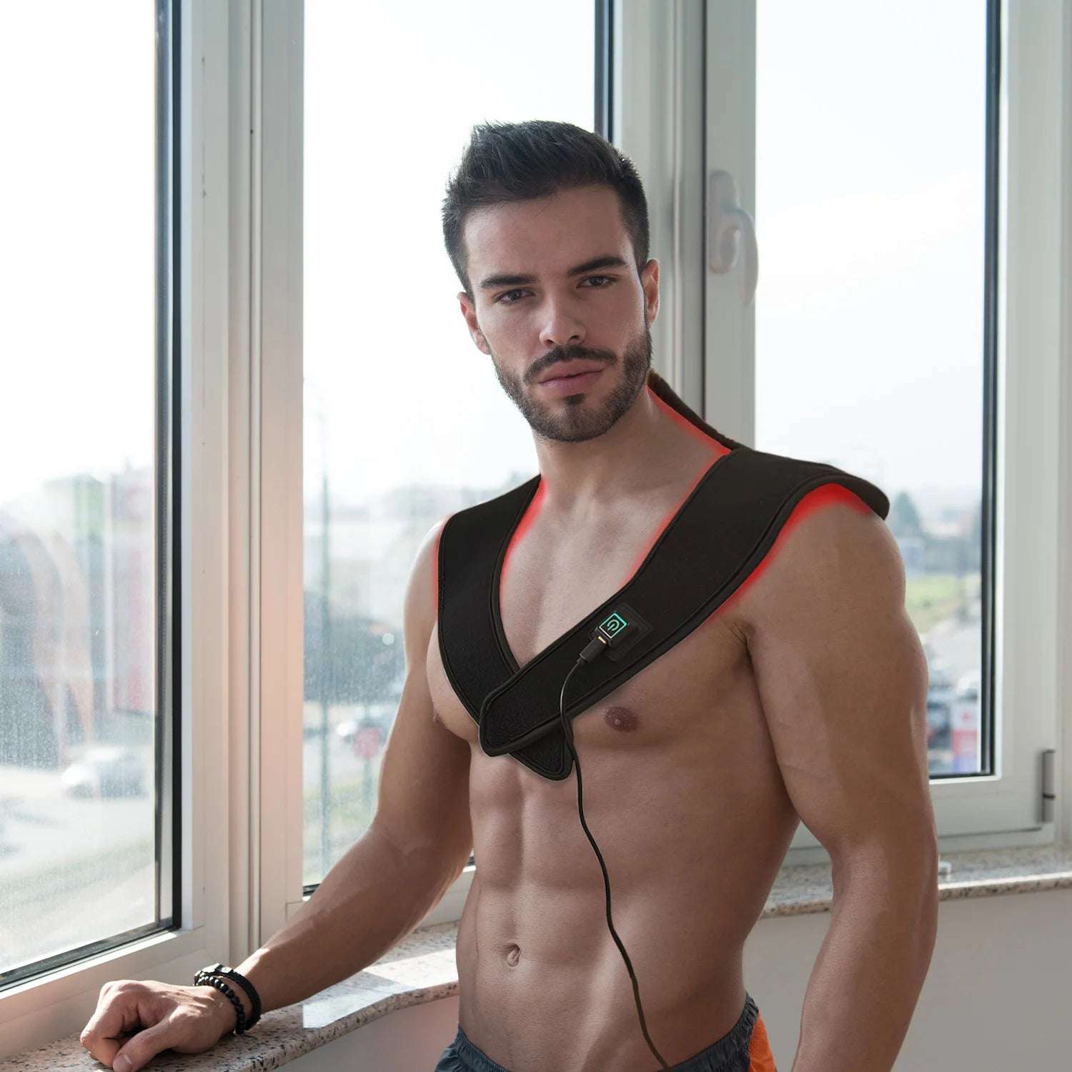 LuminousHeal Red Light Therapy Belt for Neck & Shoulder